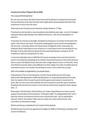 County Councillors Report March 2026