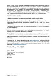 Temporary Road Closure