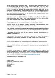 Temporary Road Closure