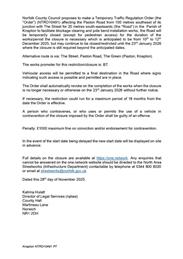 Temporary Road Closure