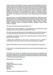 Temporary Road Closure