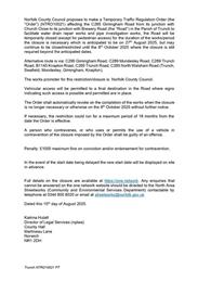 Temporary Road Closure