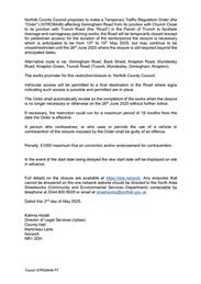 Temporary Road Closure